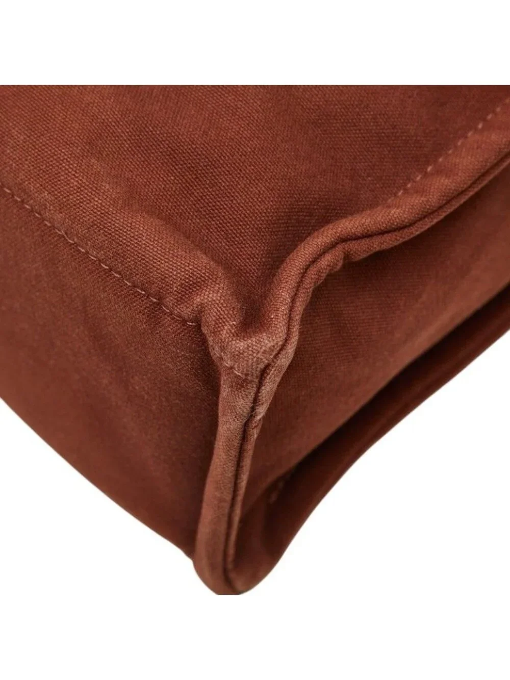 Hermes Full Toe MM Tote Brown Canvas